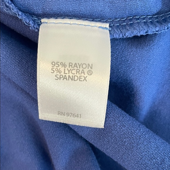 J. Jill Classic Short Sleeve Dress in Royal Blue - Picture 6 of 7